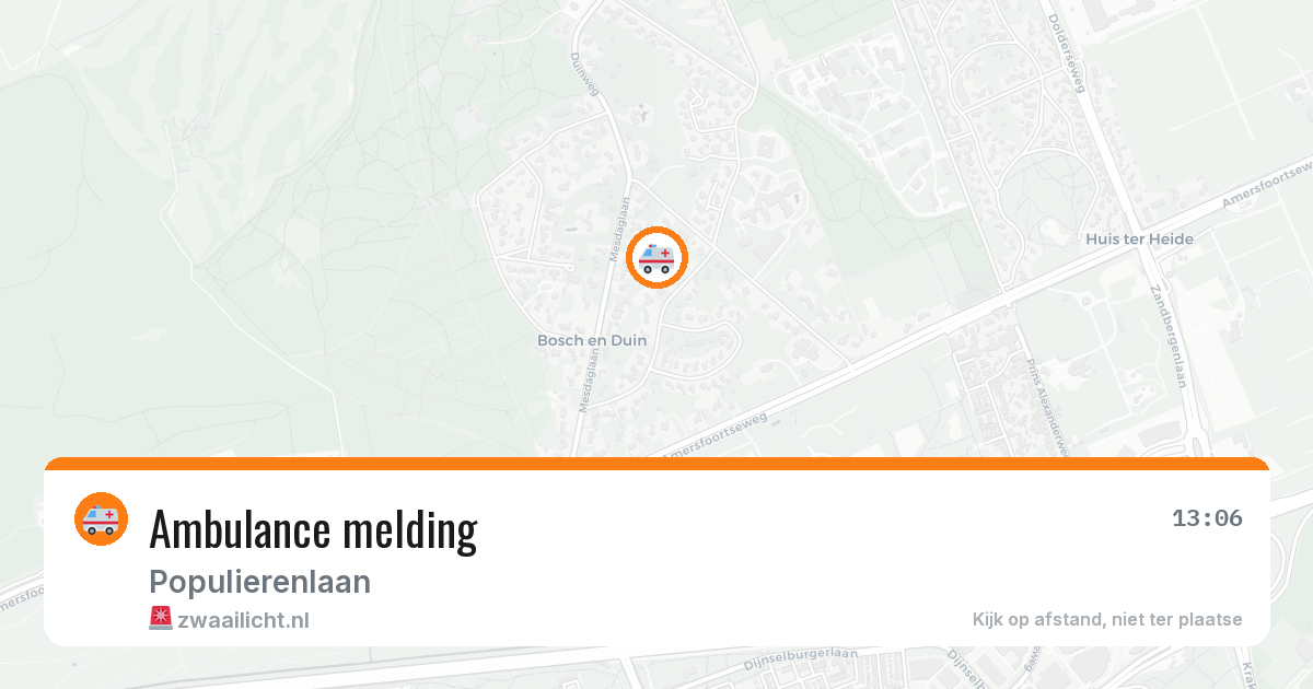Ambulance melding — 4 apr 2026