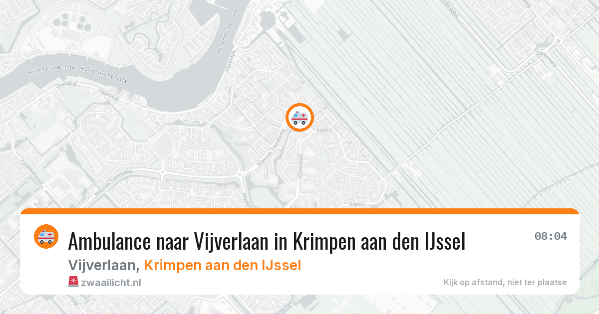 Ambulance naar Vijverlaan in Krimpen aan den IJssel — 29 jan 2026