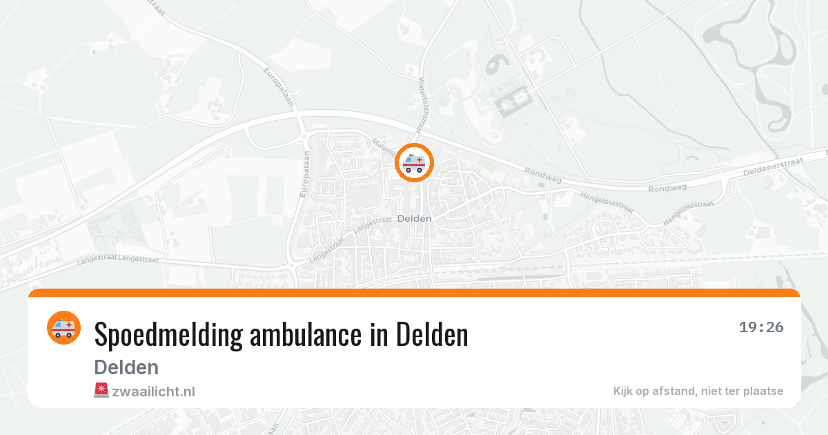 Spoedmelding ambulance in Delden — 25 jun 2026
