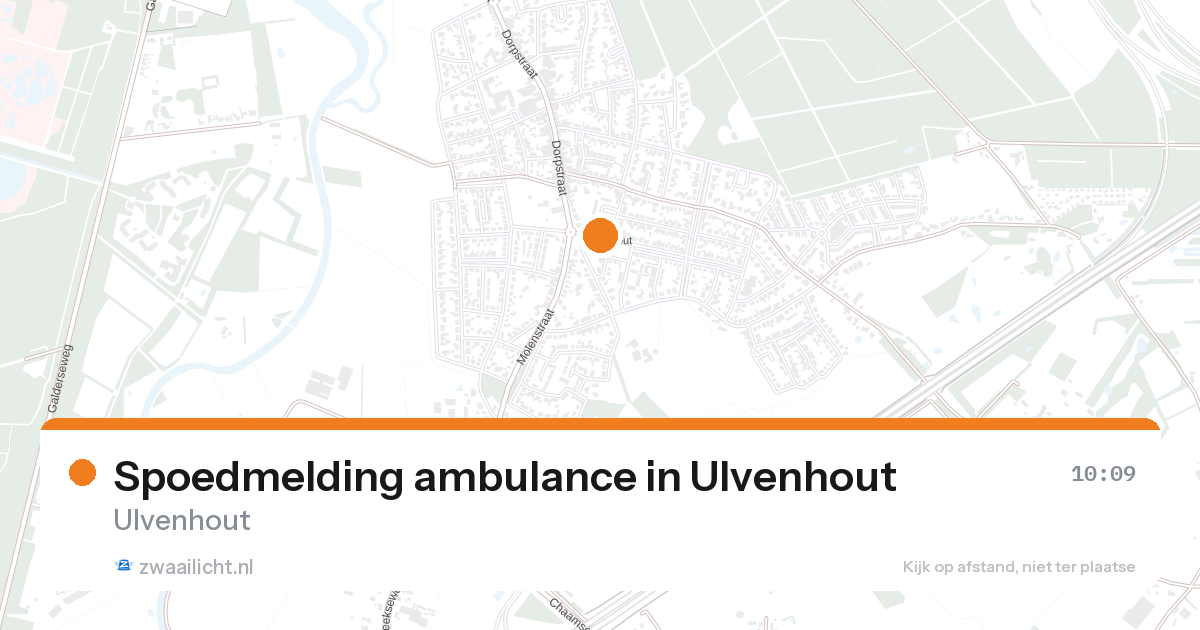 Spoedmelding ambulance in Ulvenhout — 26 aug 2026