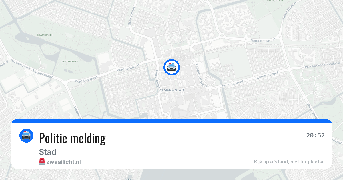 Politie melding — 5 aug 2026