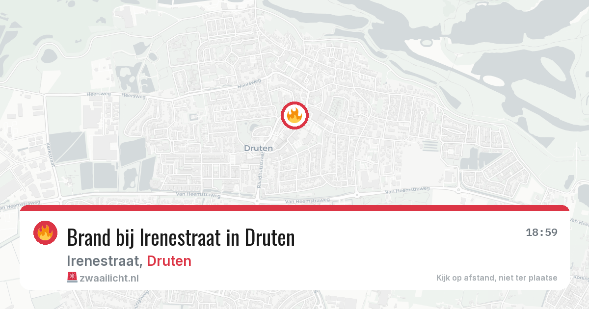 Brand bij Irenestraat in Druten — 29 mei 2026