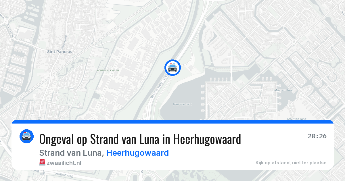 Ongeval op Strand van Luna in Heerhugowaard — 13 mei 2026