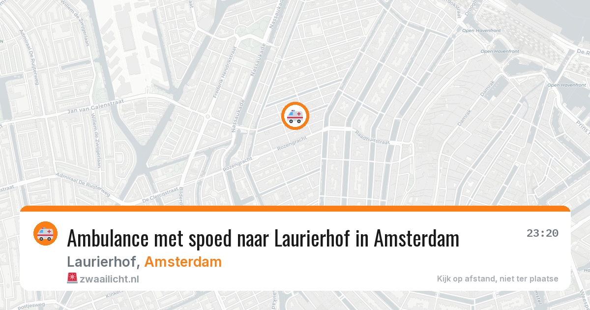 Ambulance met spoed naar Laurierhof in Amsterdam — 26 jun 2026