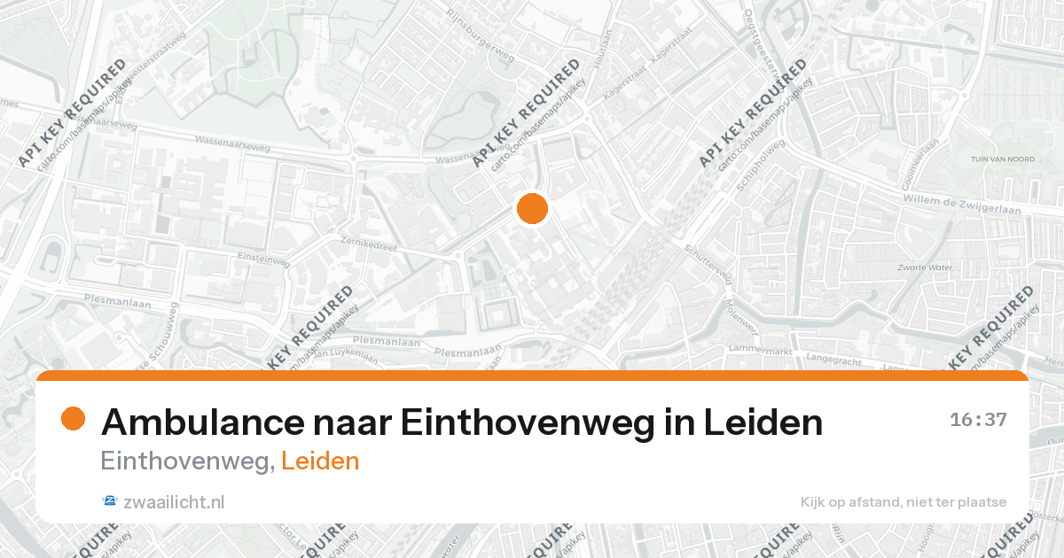 Ambulance naar Einthovenweg in Leiden — 20 apr 2026