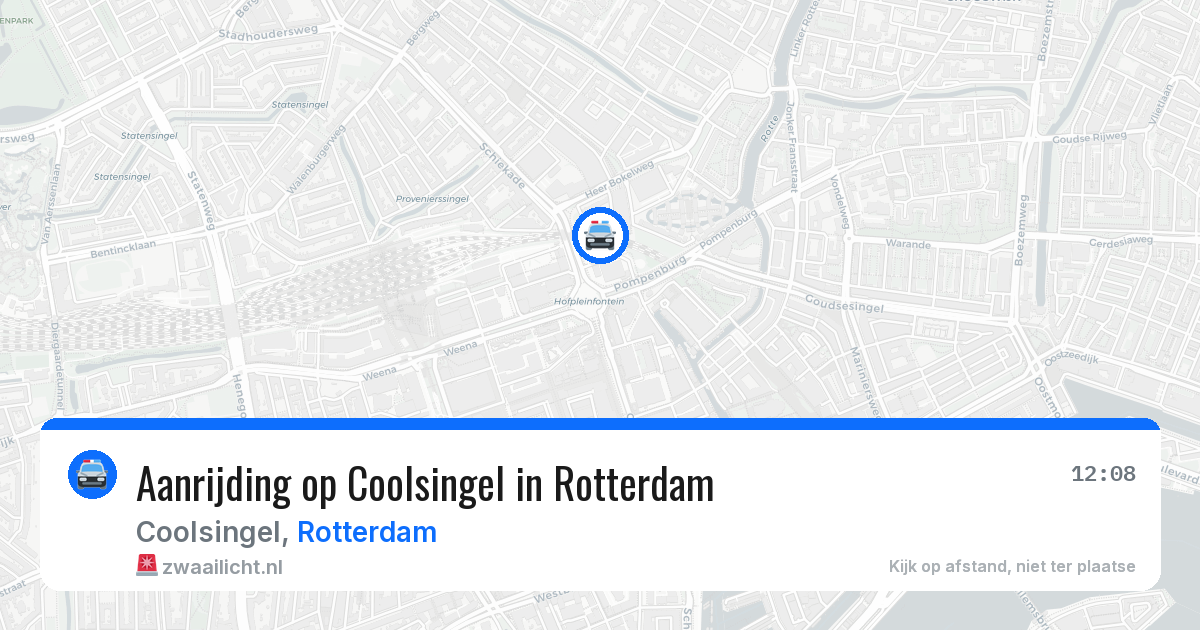 Aanrijding op Coolsingel in Rotterdam — 28 apr 2026