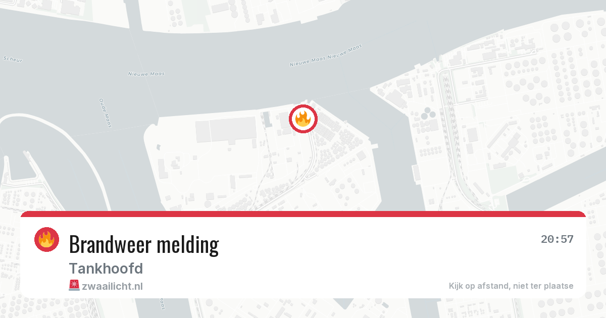 Brandweer melding — 6 aug 2026