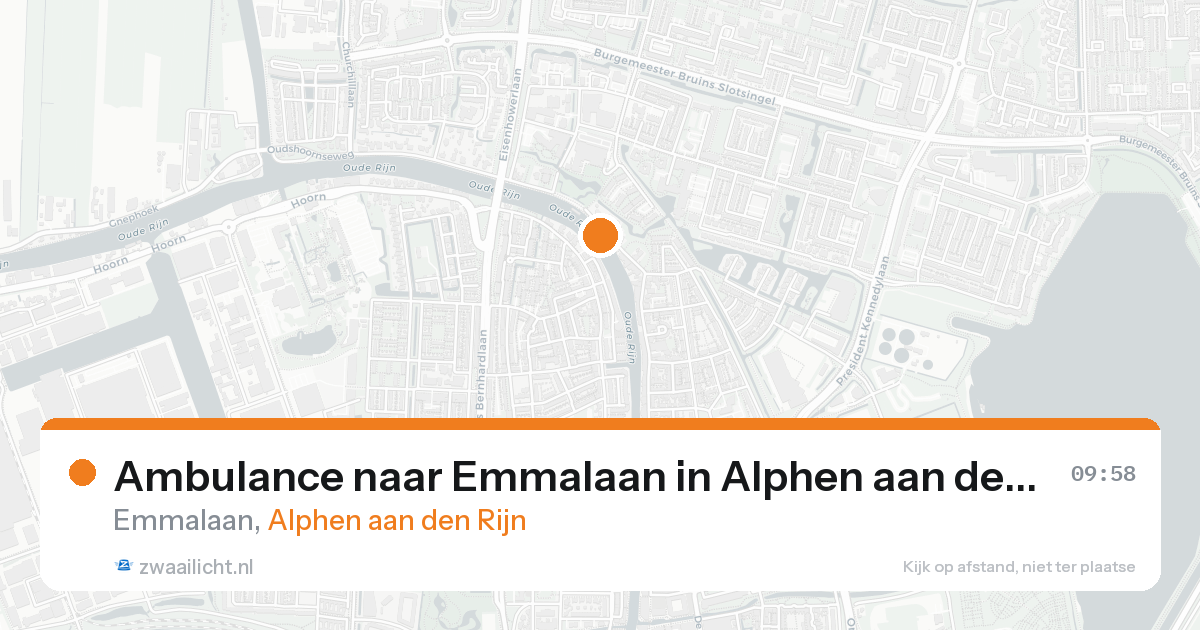 Ambulance naar Emmalaan in Alphen aan den Rijn — 31 jan 2026