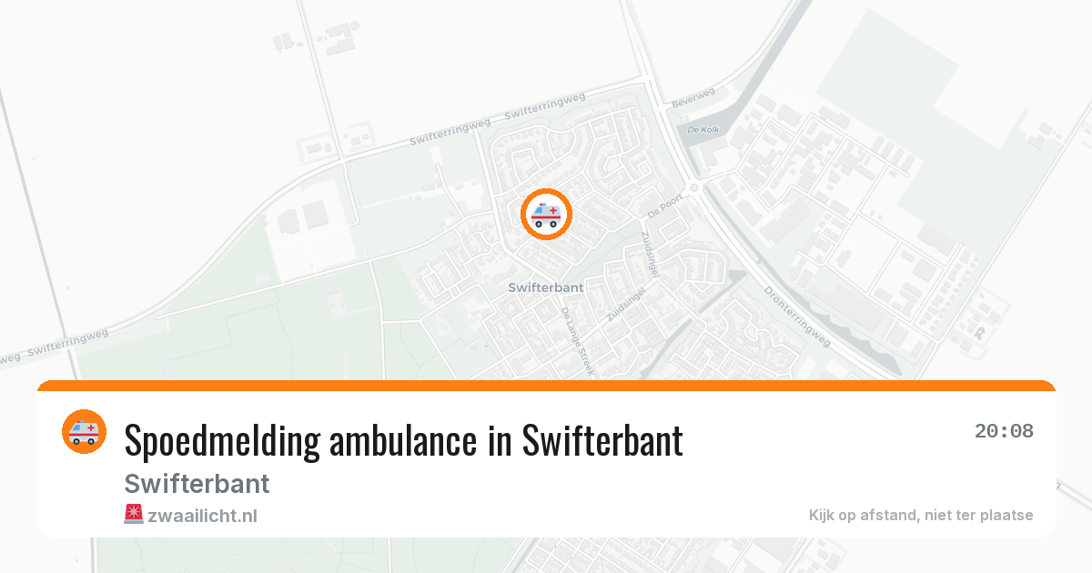 Spoedmelding ambulance in Swifterbant — 3 aug 2026