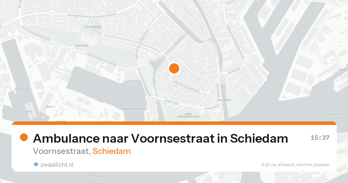 Ambulance naar Voornsestraat in Schiedam — 21 aug 2026