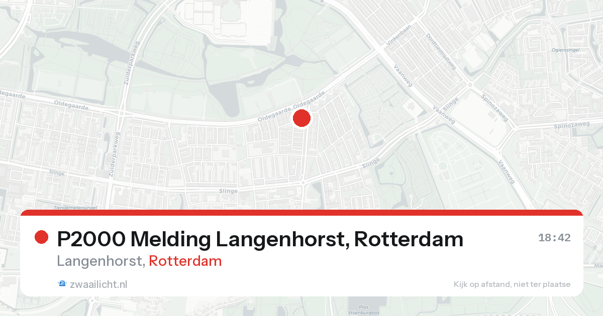 P2000 Melding Langenhorst, Rotterdam — 30 jan 2026
