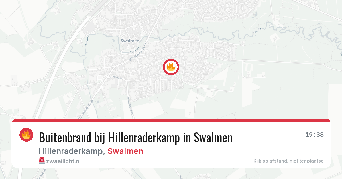 Buitenbrand bij Hillenraderkamp in Swalmen — 26 jun 2026