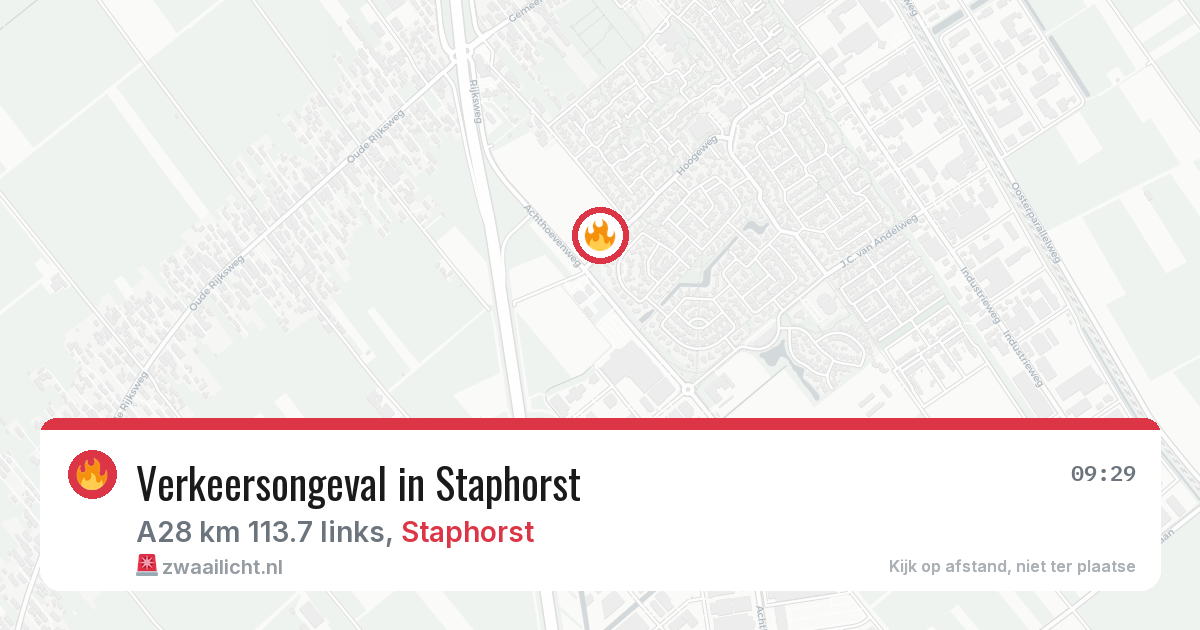Verkeersongeval in Staphorst — 11 mei 2026