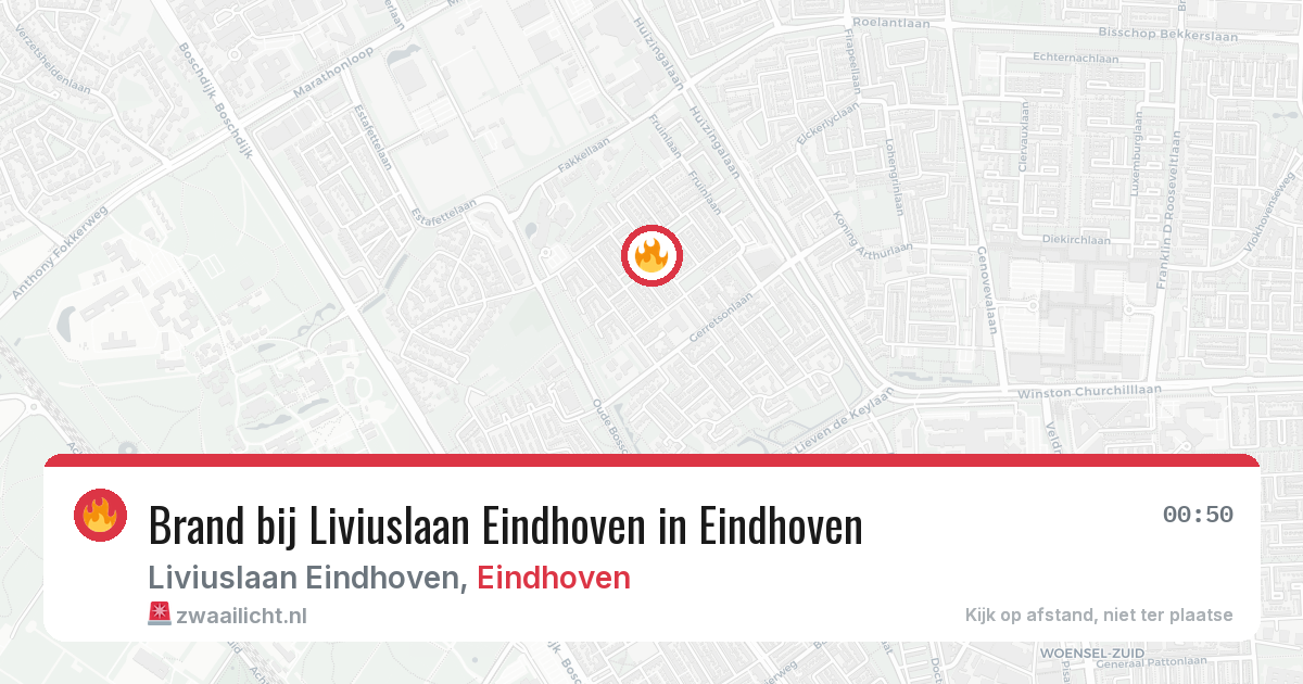 Brand bij Liviuslaan Eindhoven in Eindhoven — 19 apr 2026
