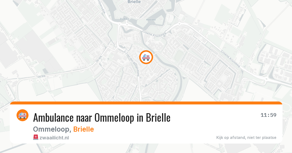 Ambulance naar Ommeloop in Brielle — 18 mrt 2026