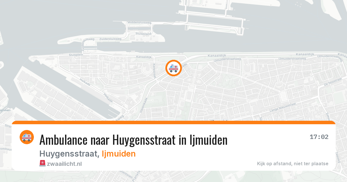 Ambulance naar Huygensstraat in Ijmuiden — 18 mei 2026