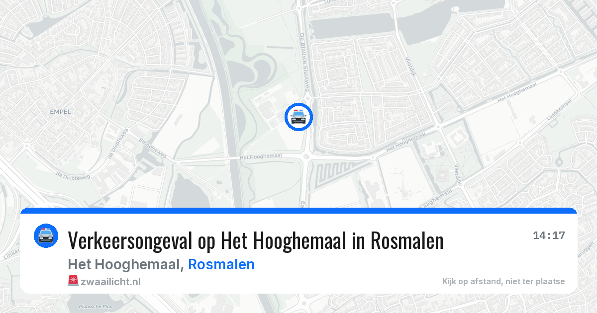 Verkeersongeval op Het Hooghemaal in Rosmalen — 7 aug 2026