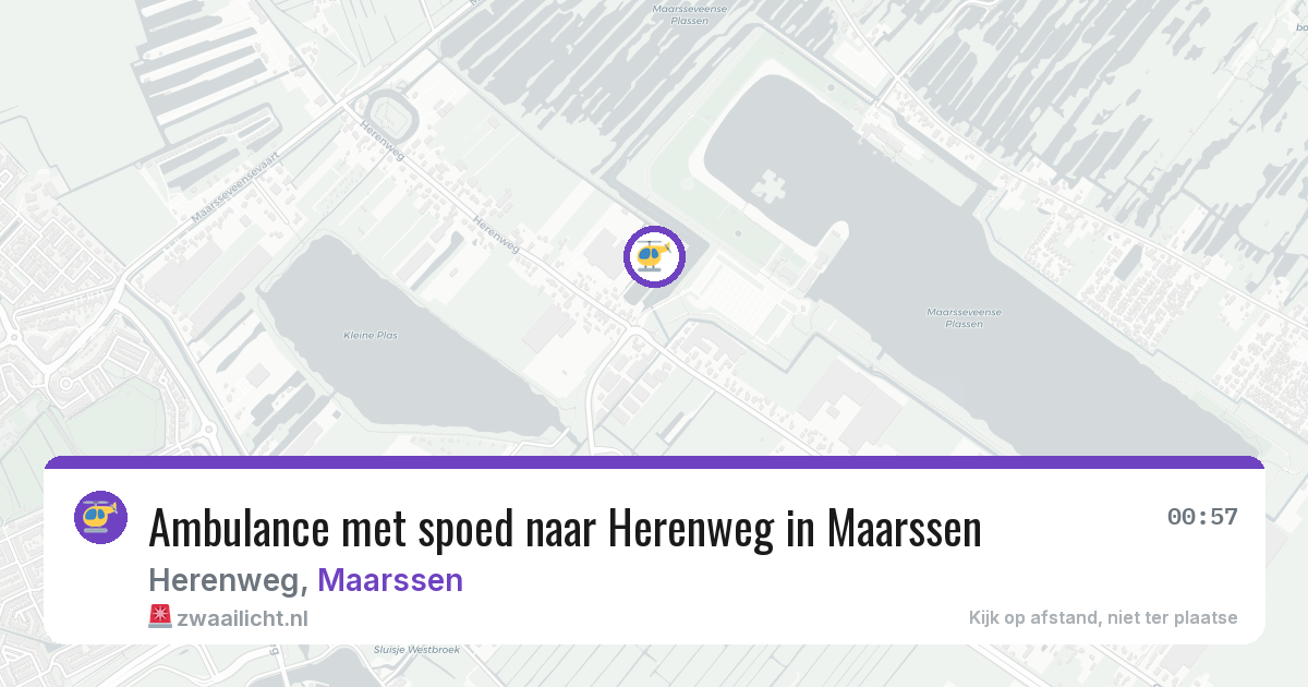 Ambulance met spoed naar Herenweg in Maarssen — 27 jun 2026