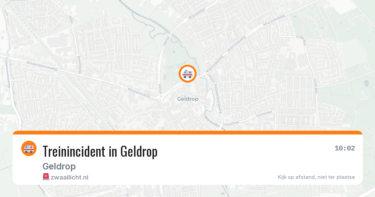 Treinincident in Geldrop — 7 apr 2026