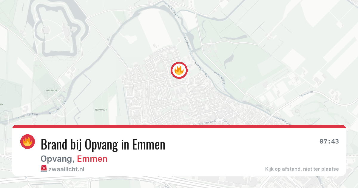 Brand bij Opvang in Emmen — 7 mei 2026