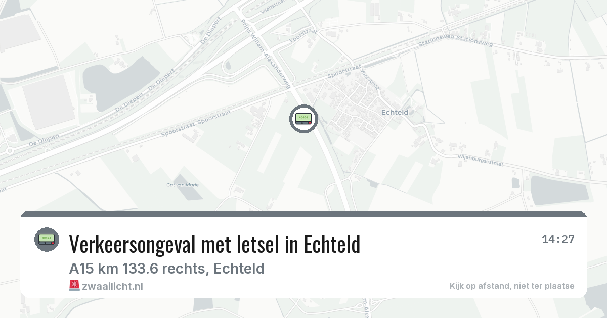 Verkeersongeval met letsel in Echteld — 5 jun 2026