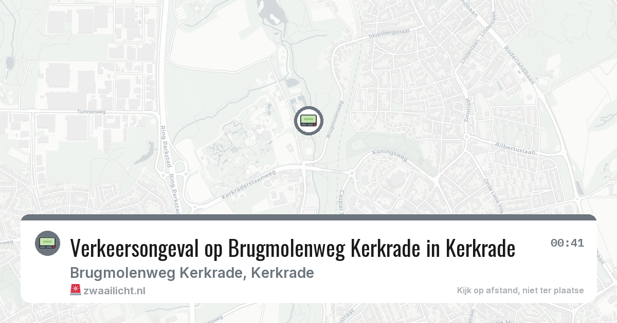 Verkeersongeval op Brugmolenweg Kerkrade in Kerkrade — 19 jun 2026
