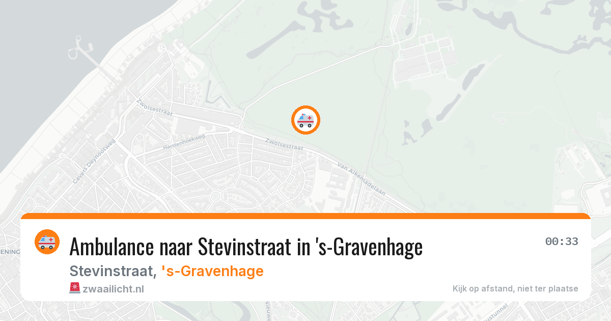 Ambulance naar Stevinstraat in 's-Gravenhage — 27 jun 2026