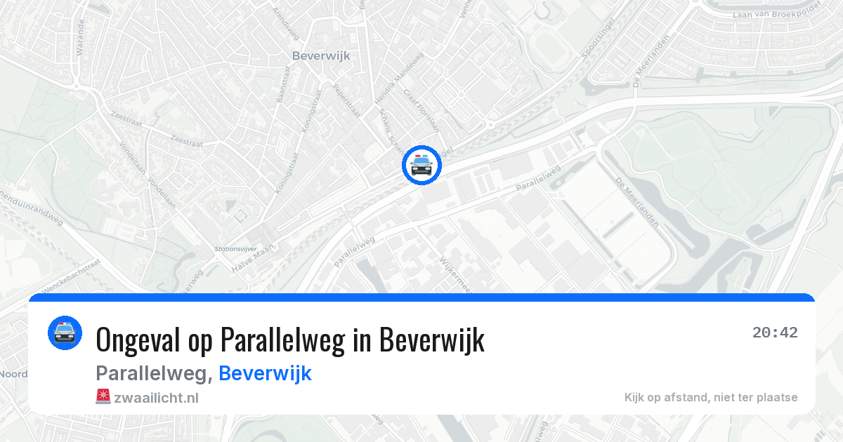 Ongeval op Parallelweg in Beverwijk — 31 mrt 2026