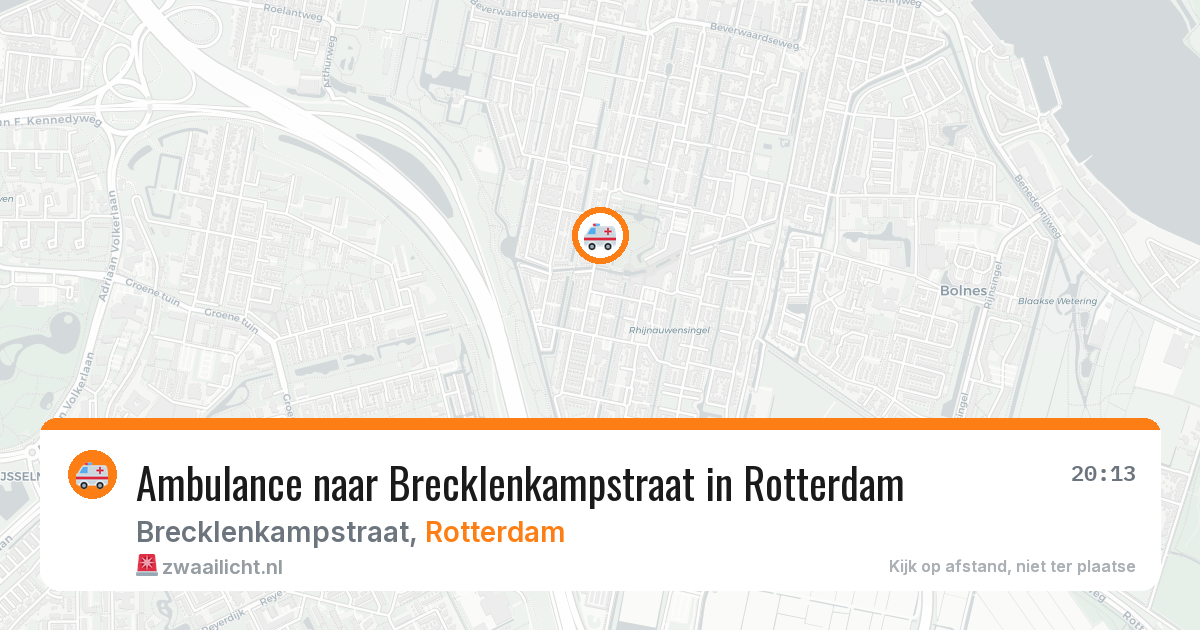 Ambulance naar Brecklenkampstraat in Rotterdam — 10 apr 2026