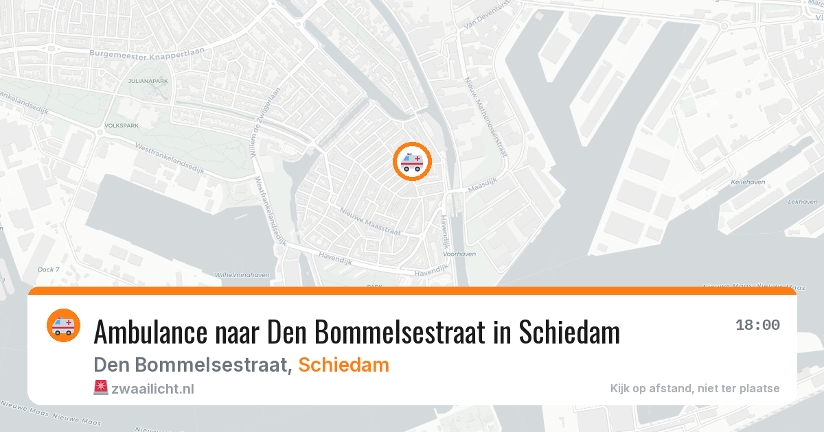 Ambulance naar Den Bommelsestraat in Schiedam — 16 jun 2026