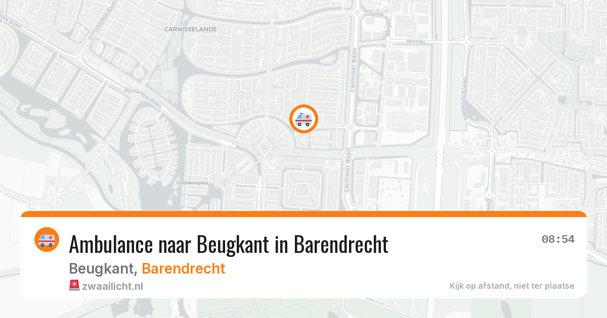 Ambulance naar Beugkant in Barendrecht — 24 jul 2026