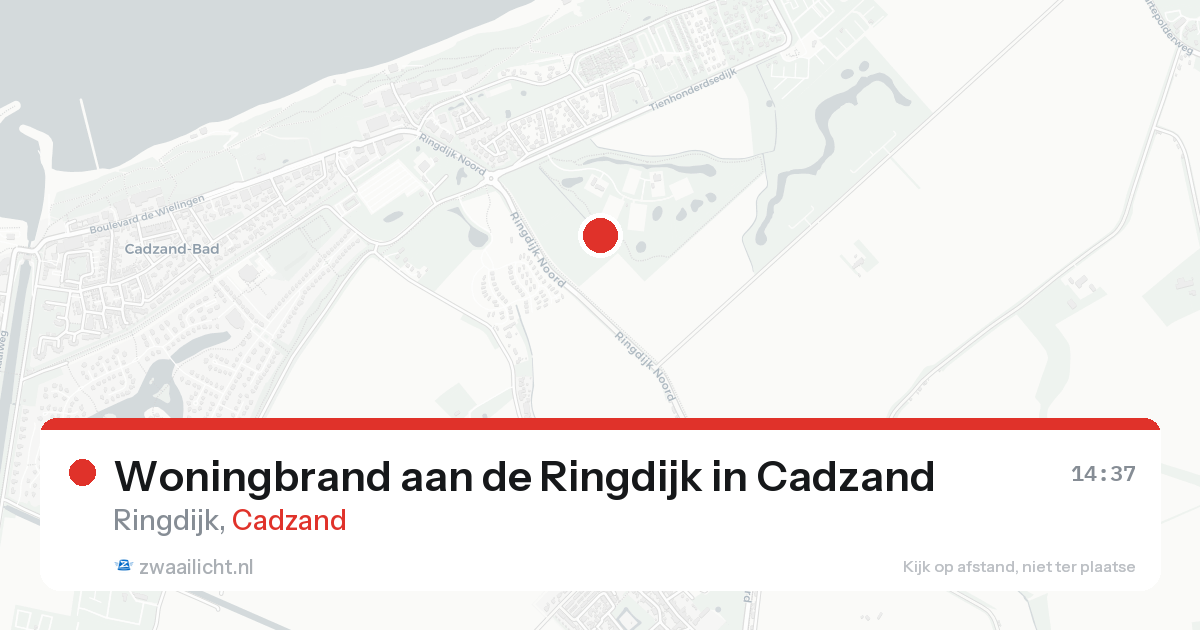 Woningbrand aan de Ringdijk in Cadzand — 31 jan 2026