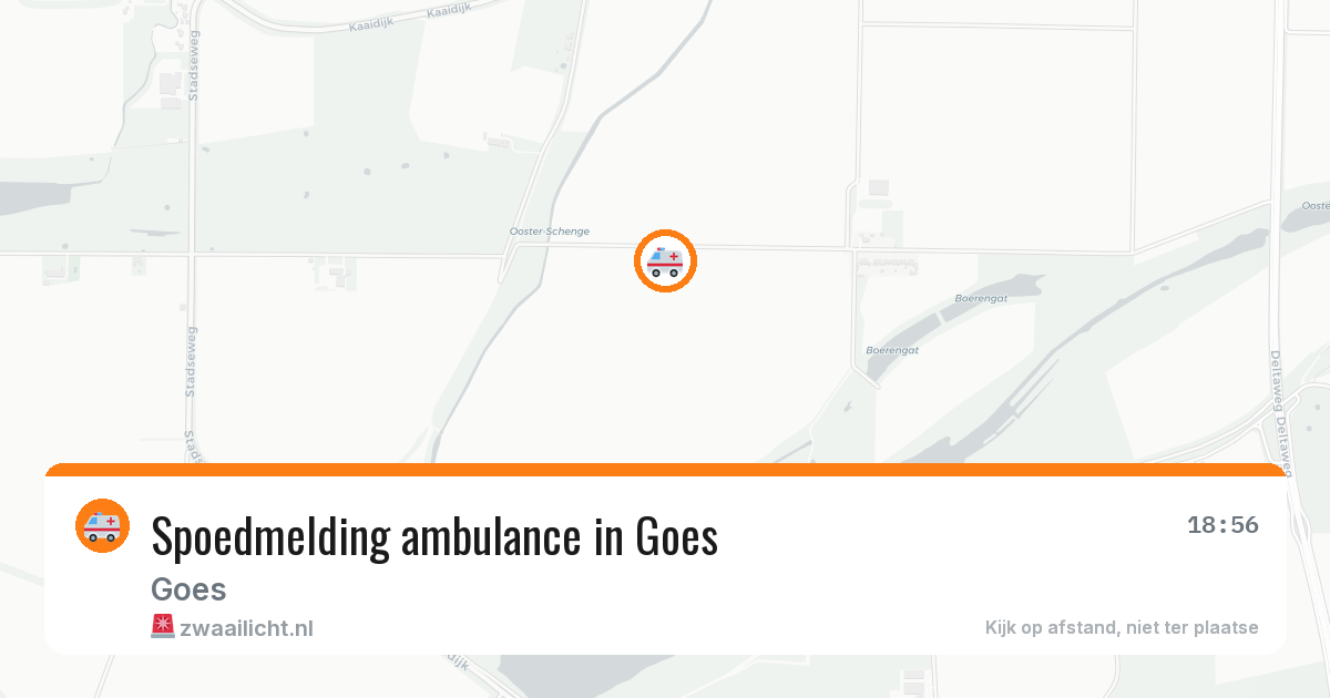 Spoedmelding ambulance in Goes — 10 aug 2026