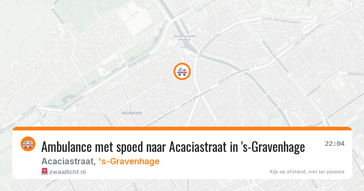 Ambulance met spoed naar Acaciastraat in 's-Gravenhage — 30 jun 2026