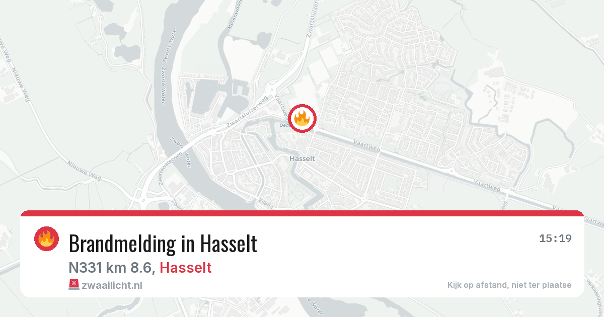 Brandmelding in Hasselt — 5 jun 2026