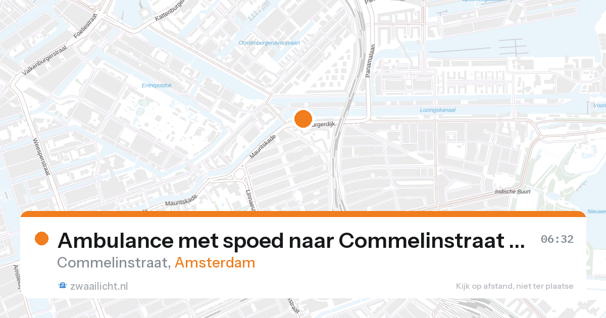 Ambulance met spoed naar Commelinstraat in Amsterdam — 7 feb 2026