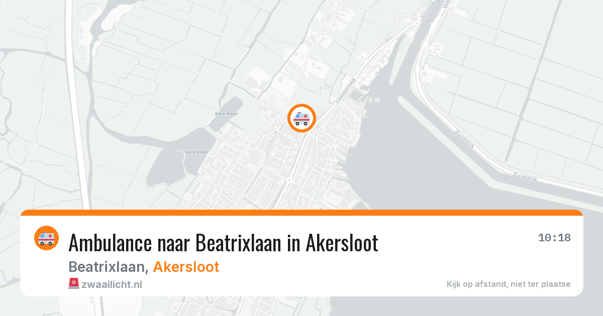Ambulance naar Beatrixlaan in Akersloot — 2 aug 2026