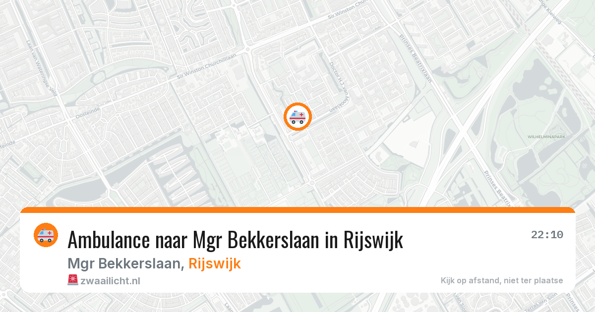 Ambulance naar Mgr Bekkerslaan in Rijswijk — 9 jul 2026