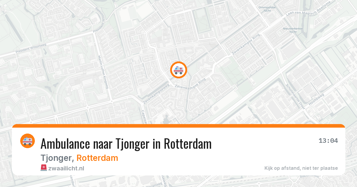 Ambulance naar Tjonger in Rotterdam — 30 jun 2026