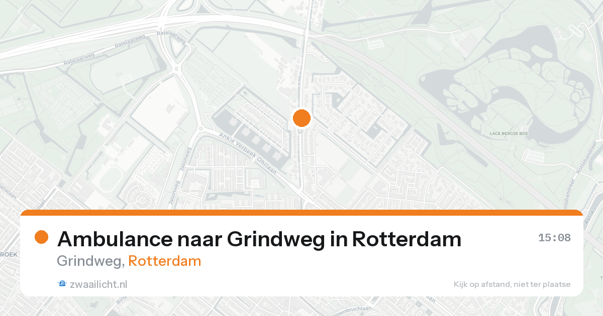 Ambulance naar Grindweg in Rotterdam — 16 aug 2026