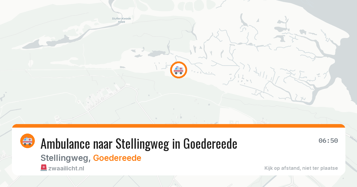 Ambulance naar Stellingweg in Goedereede — 25 jun 2026