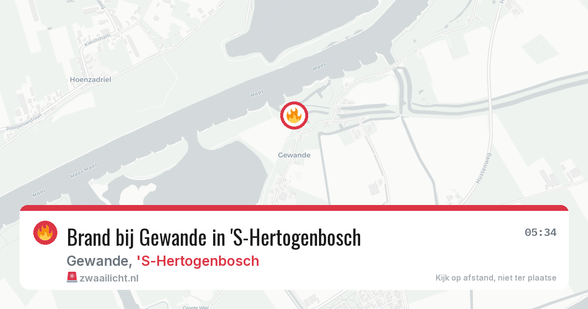 Brand bij Gewande in 'S-Hertogenbosch — 11 jun 2026