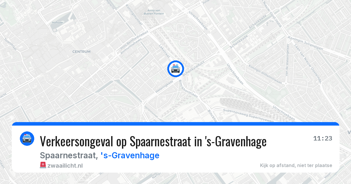 Verkeersongeval op Spaarnestraat in 's-Gravenhage — 25 jun 2026