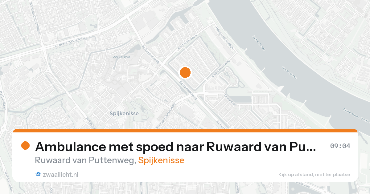 Ambulance met spoed naar Ruwaard van Puttenweg in Spijkenisse — 7 jun 2026