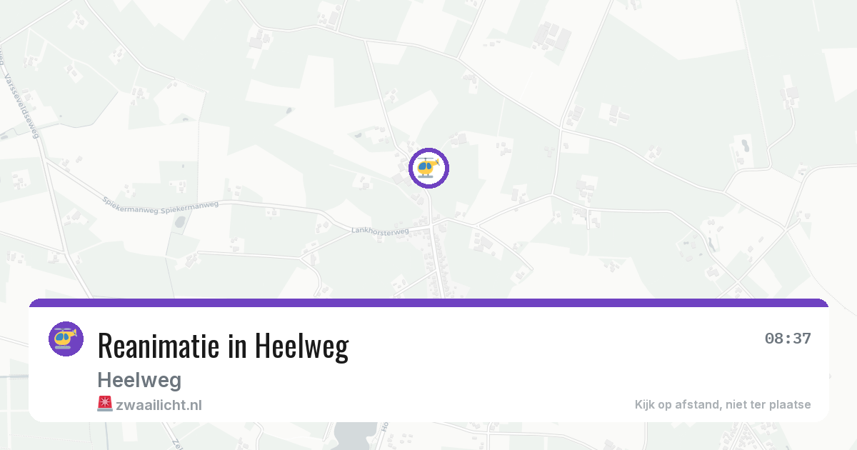 Reanimatie in Heelweg — 10 jun 2026