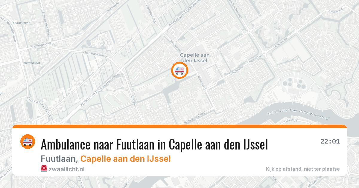 Ambulance naar Fuutlaan in Capelle aan den IJssel — 28 jun 2026