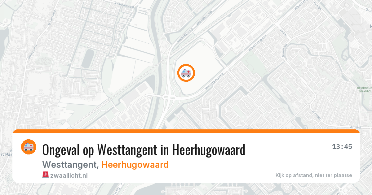 Ongeval op Westtangent in Heerhugowaard — 11 feb 2026