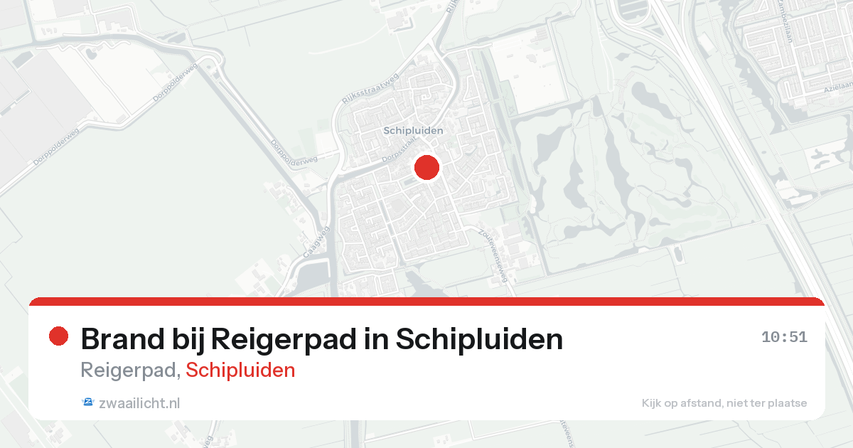 Brand bij Reigerpad in Schipluiden — 18 aug 2026