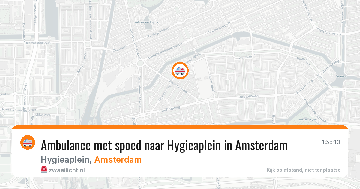 Ambulance met spoed naar Hygieaplein in Amsterdam — 6 mei 2026