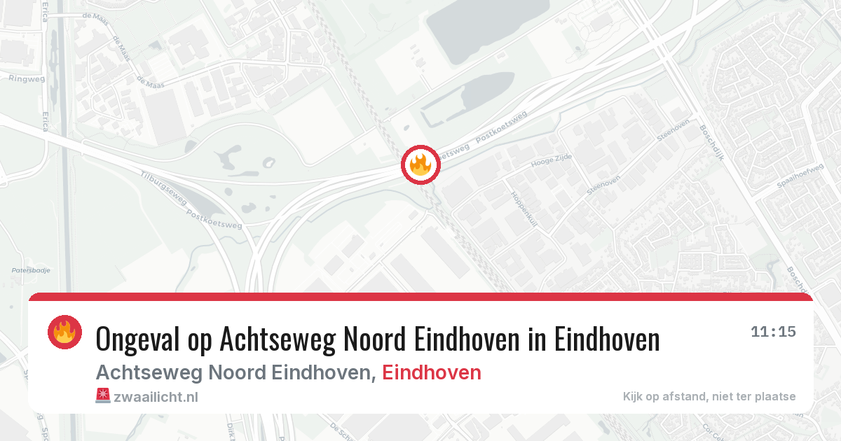 Ongeval op Achtseweg Noord Eindhoven in Eindhoven — 4 aug 2026